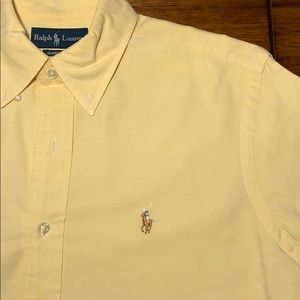 Ralph Lauren Yellow Button Down 15.5 - 34/35 Large
